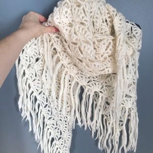 Boho knit wrap
